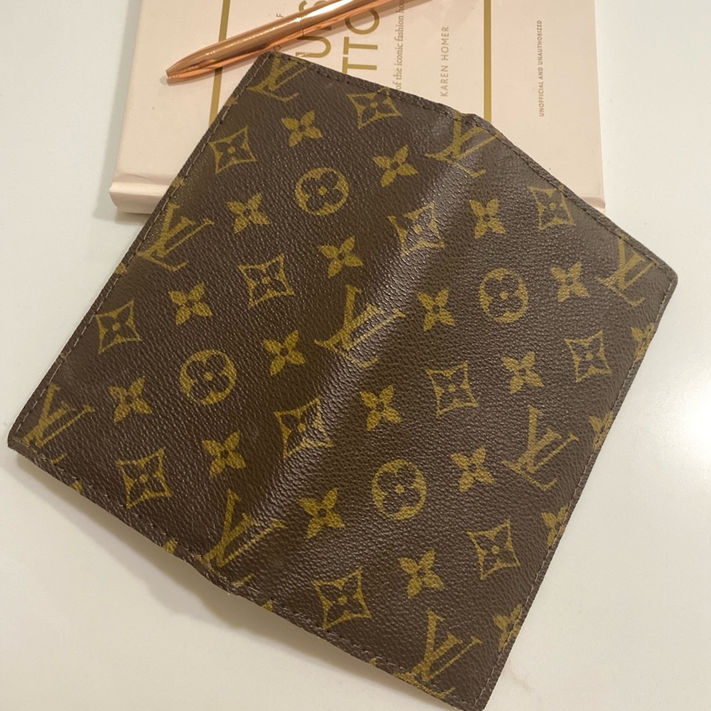 Upcycled Authentic Checkbook Cover - image 3